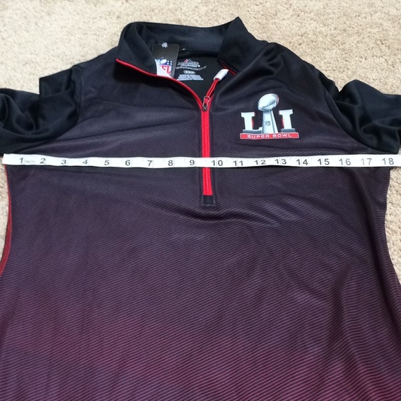 NFL medium black combo L/S half zip tee - Picture 7 of 8